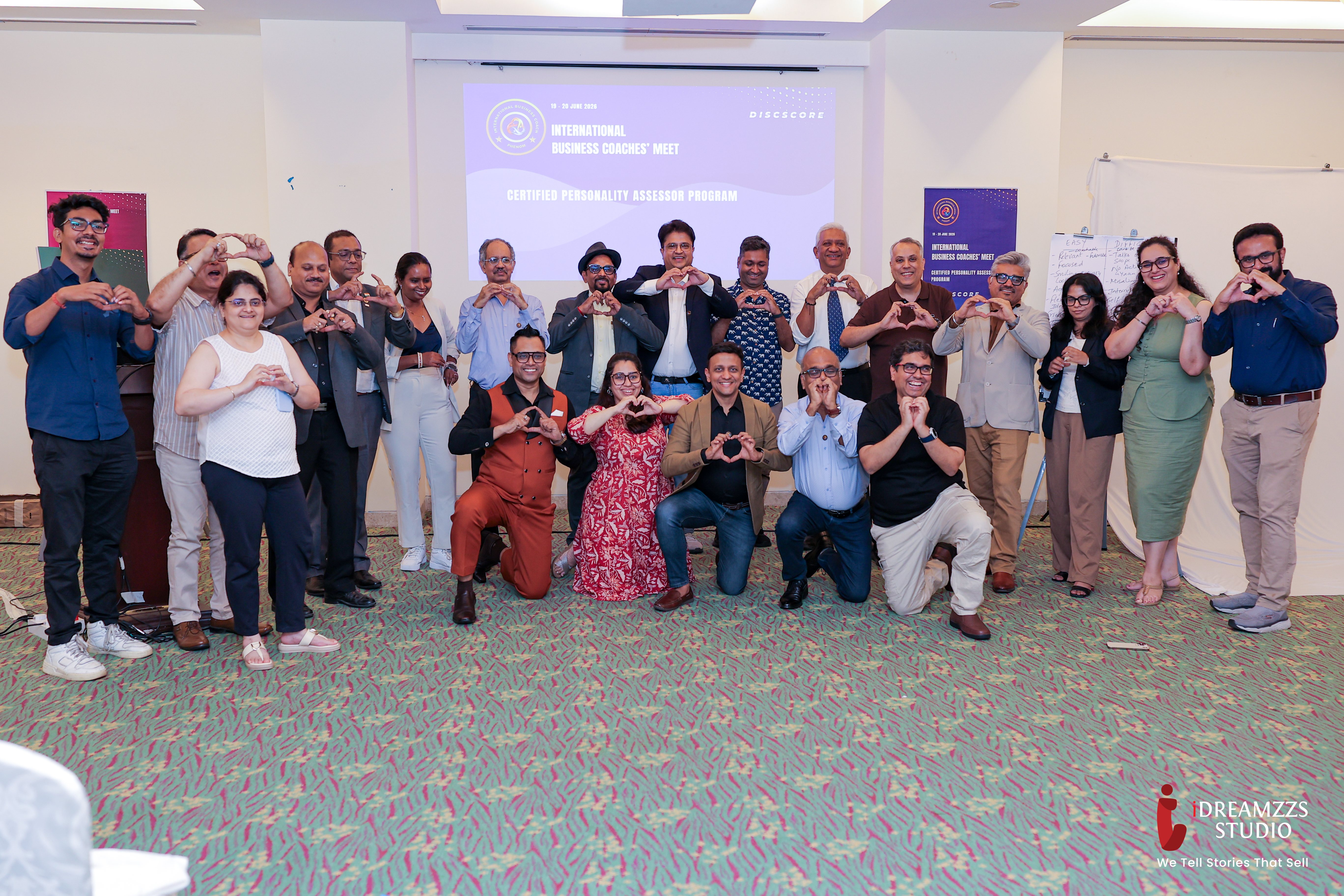 Group photo from the International Business Coaches' Meet and certified personality assessor programme