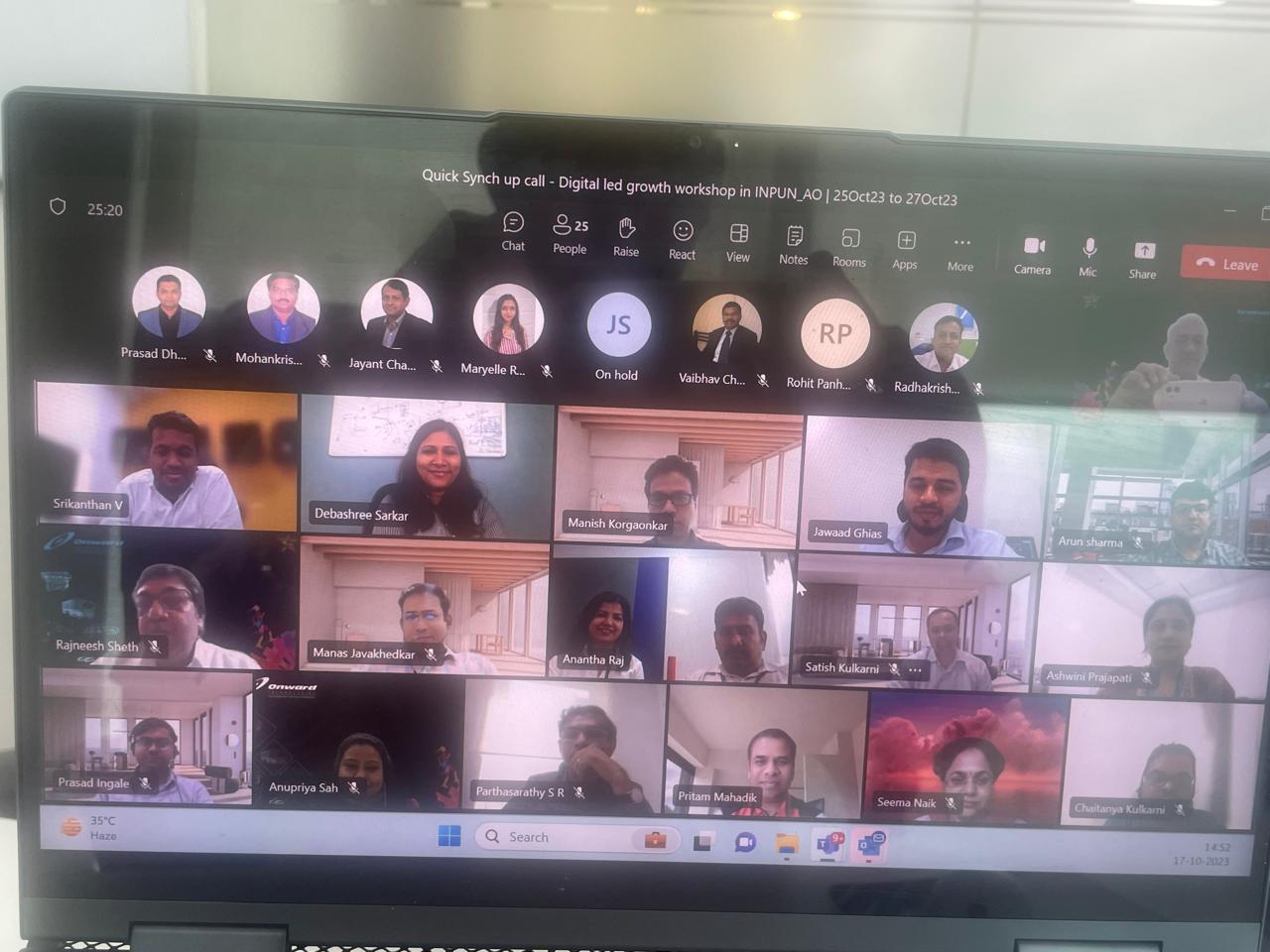 Digital-led growth workshop conducted with a remote business team